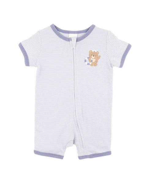 Bebe by Minihaha-AXEL ORGANIC STRIPE SS ZIPSUIT
