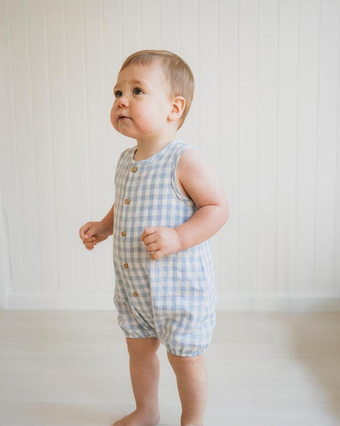 Bebe by Minihaha-AXEL CHECK ROMPER