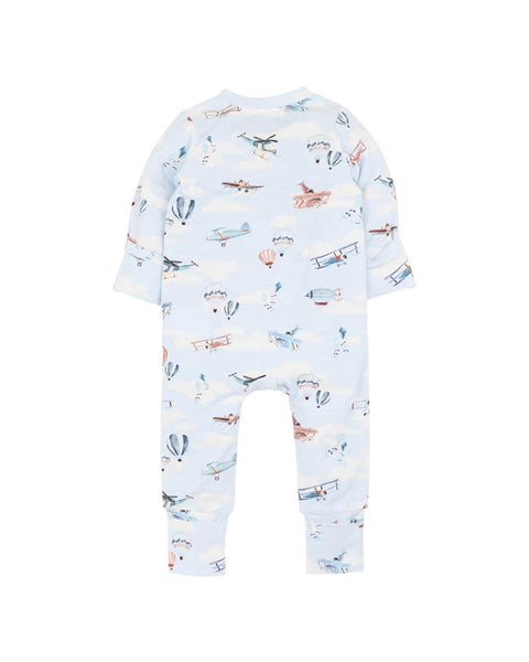 Bebe by Minihaha- HARLAN PRINT LS ZIPSUIT