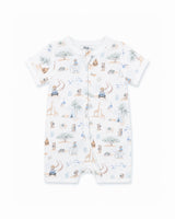 BRADY ORGANIC SS ZIP ROMPER