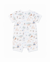 BRADY ORGANIC SS ZIP ROMPER