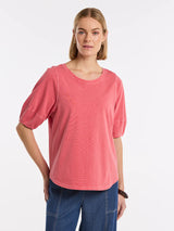 Marco Polo-Lantern Sleeve Pigment Tee Calypso