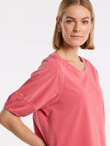 Marco Polo-Lantern Sleeve Pigment Tee Calypso