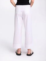 Marco Polo-  3/4 Wide Leg Pant White