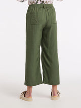 Marco Polo-  3/4 PLEATED DRESS PANT OLIVE