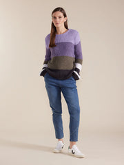 Marco Polo- Chunky Block Stripe Sweater