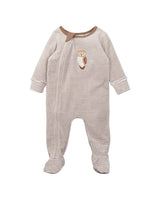 Bebe- ELI ZIP LS VELOUR ONESIE