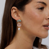 Charlotte Drop Earrings Green