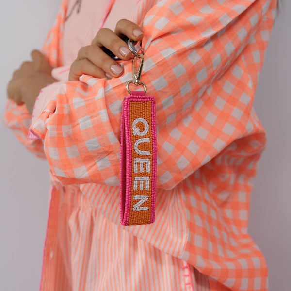 MUM/ QUEEN  Beaded Key Chain