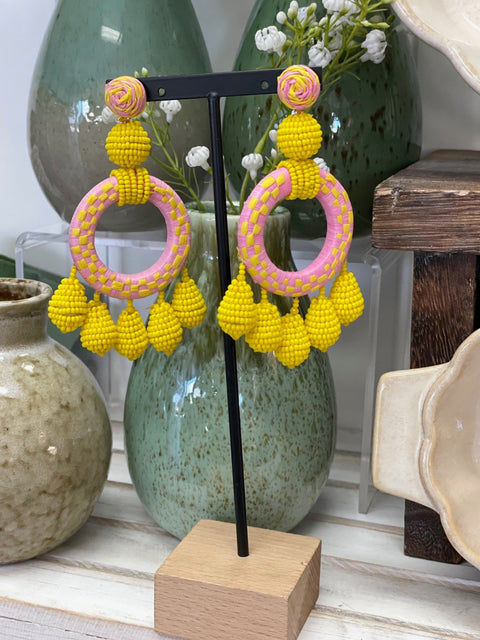 Margo Large Beaded Earrings