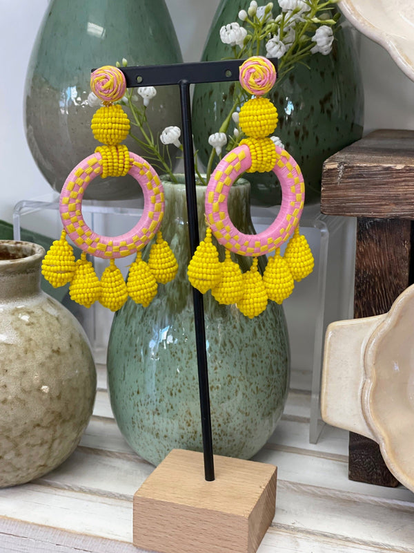 Margo Large Beaded Earrings
