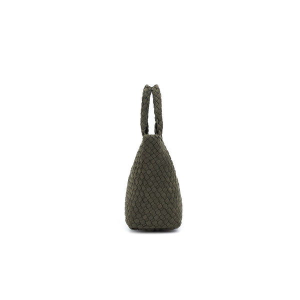 Cherie Olive 2 Piece Suedette Mini Handbag