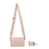 Edie Black Crossbody Bag-Pink