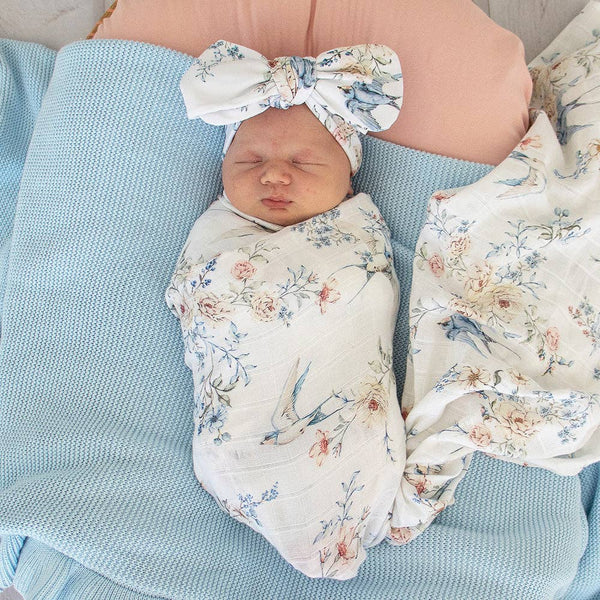 Sweet Swallows Organic Muslin Wrap