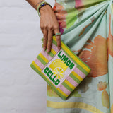 Zoda Limon Cello  Beaded Clutch
