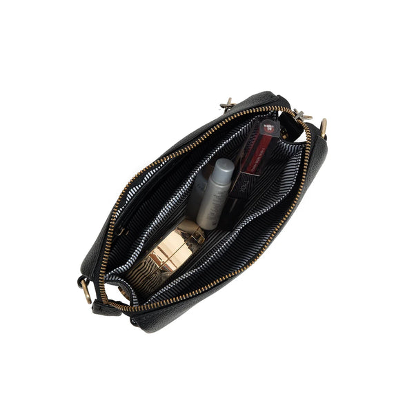 Edie Black Crossbody Bag-Black