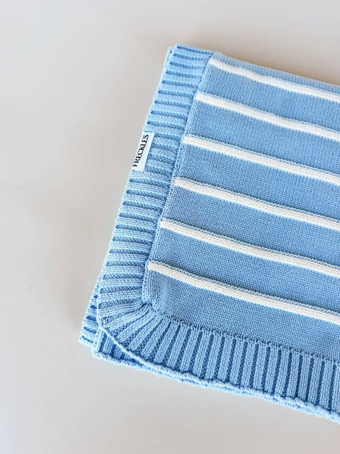 Raised Stripe Blanket Arctic