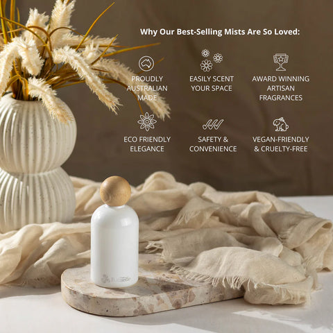 Lemongrass, Mandarin Zest, Tahitian Lime, Sandalwood Room & Linen Mist