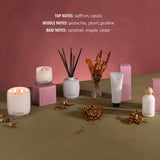 Pistachio, Saffron, Praline, Maple Room & Linen Mist