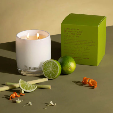 Lemongrass, Mandarin Zest, Tahitian Lime, Sandalwood Scented Soy Candle | 400gm