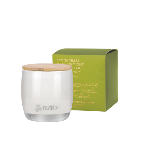Lemongrass, Mandarin Zest, Tahitian Lime, Sandalwood Scented Soy Candle