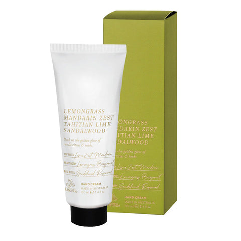 Lemongrass, Mandarin Zest, Tahitian Lime, Sandalwood Hand Cream