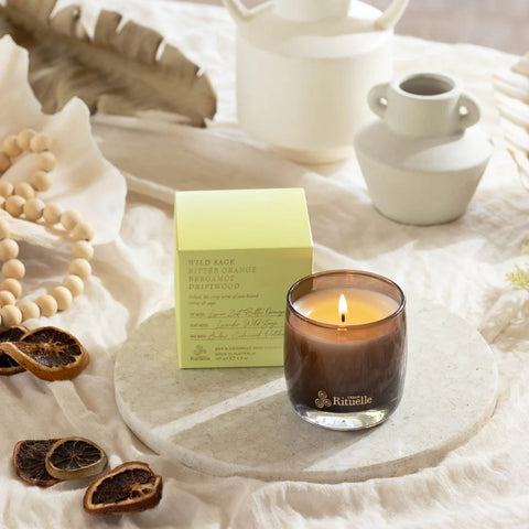 Urban Rituelle-Wild Sage, Bitter Orange, Bergamot, Driftwood Scented Soy Candle
