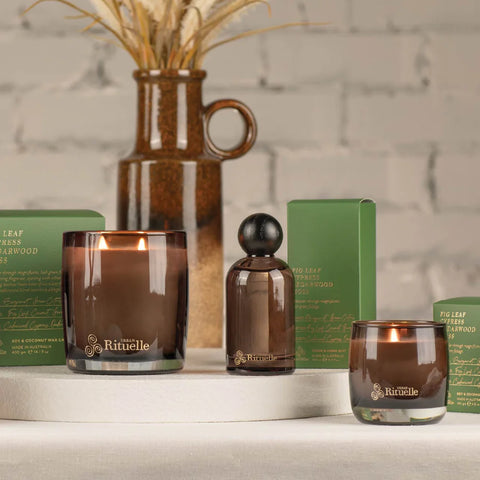 Urban Rituelle-Fig Leaf, Cypress, Cedarwood, Moss Scented Soy Candle