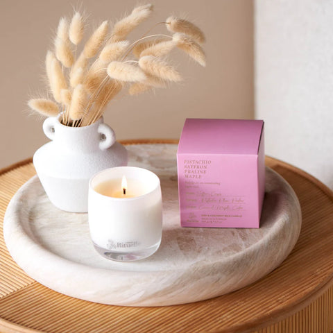 Pistachio, Saffron, Praline, Maple Scented Soy Candle