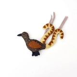 Tara Treasures-  Felt Finger Puppet Lyre Bird