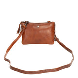 Mia Leather Cross Body Bag Cognac