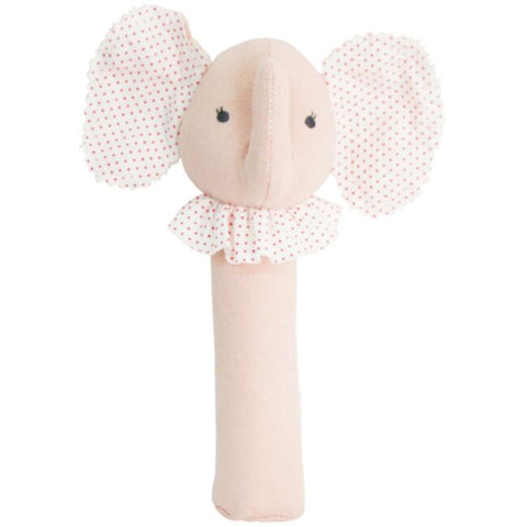 Baby Elephant Hand Squeaker - Pink