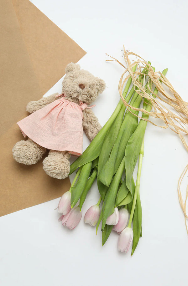 Baby Honey Bear - Dress - Baby Pink