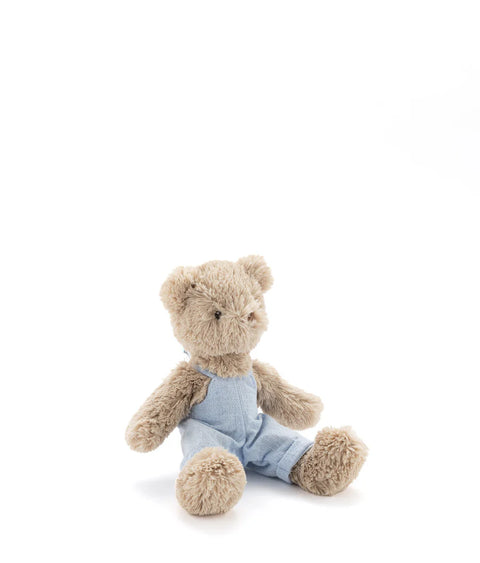 Baby Honey Bear - Overalls Baby Blue