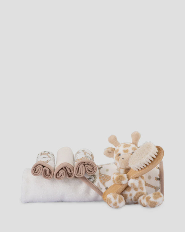 Stevie Necks Giraffe Bath Gift Set