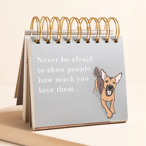 Be More Dog Desktop Flip Chart