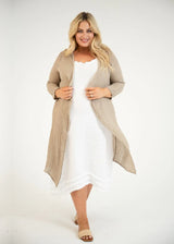 Donna Donna Belcina Long Mesh Jacket | Cashmere