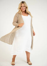 Donna Donna Belcina Long Mesh Jacket | Cashmere