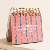 Blue Wildflower Affirmations Desktop Flip Chart