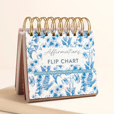 Blue Wildflower Affirmations Desktop Flip Chart