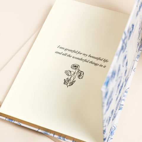Blue Wildflower Self Care Daily Gratitude Journal