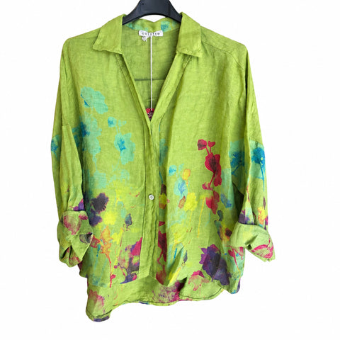 Floral  Linen Shirt