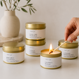 Golden Tin Candle