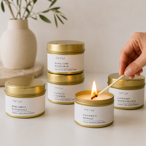Golden Tin Candle