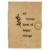 Leather Notebook Happy Things