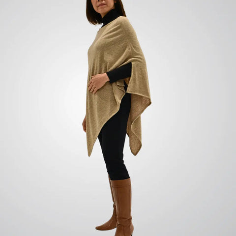 Pearl Poncho-Oatmeal
