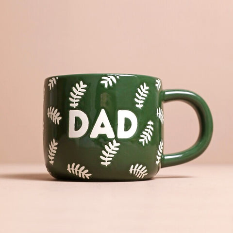 Lisa Angel-Ceramic Green Leafy Dad Mug