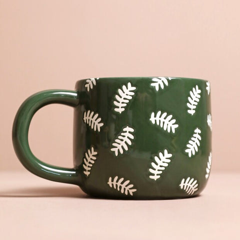 Lisa Angel-Ceramic Green Leafy Dad Mug