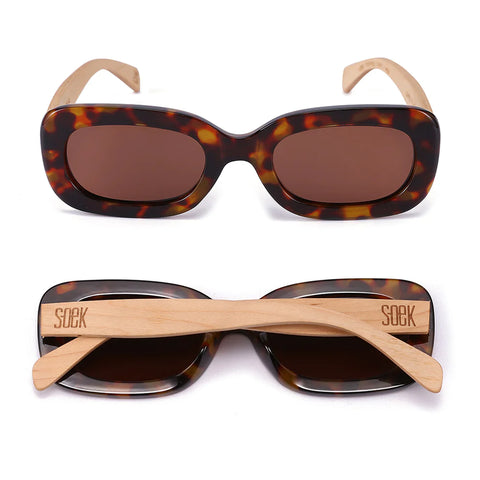 SOEK VIBE TOFFEE TORT l Black Polarised Lens l White Maple Arms