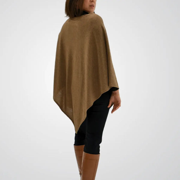 Pearl Poncho-Caramel
